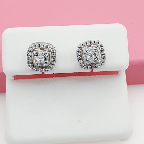 "925 Sterling Silver Cubic Zirconia Earrings, U19254568 - Picture 11 of 11